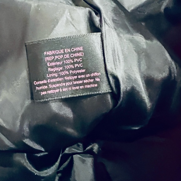 NWOT Juicy Couture Hot Pink w/ Black & White Stripe Side Panel Large Tote - - Picture 10 of 12